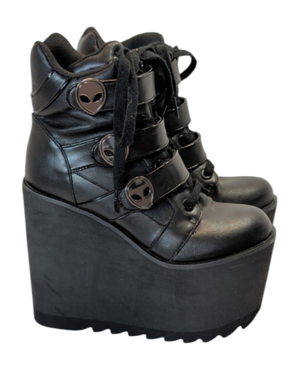 Killstar She's Out There Alien Platform Boots Size 6